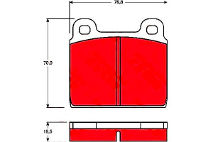 Klocki Hamulcowe Vw Przód T2 79-86 Trw