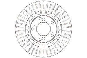 Tarcze Hamulcowe 2szt. Honda S2000 2.0 06.99- Trw