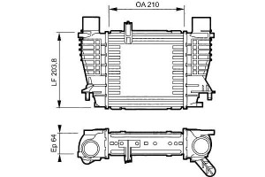 Intercooler Renault Clio Modus 1,5 Dci 05- Valeo