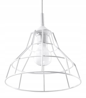 Awangardowa Lampa Wisząca ANATA Biała LED SOLLUX