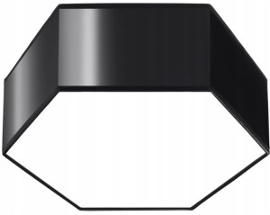 GEOMETRYCZNA Lampa Plafon SUNDE 11 czarny SOLLUX