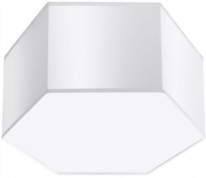 GEOMETRYCZNA Lampa Plafon SUNDE 15 biały SOLLUX