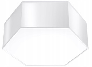 GEOMETRYCZNA Lampa Plafon SUNDE 11 biały SOLLUX