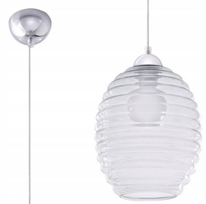WYPRZEDAŻ Lampa Wisząca ALVARO Transparentny Szkło