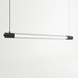 Lampa Wisząca VALO Czarna Zwis Sufitowy SOLLUX LED