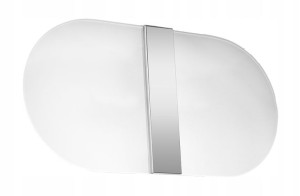 Nowoczesna Lampa Kinkiet Salia Szkło/ Chrom G-9