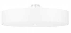 Lampa PLAFON SKALA 70 Biała Tkanina Sufit E27 LED
