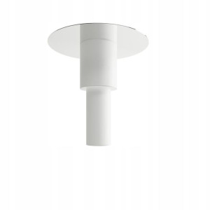 Lampa plafon TVAROR biały, chrom Oprawa Sufitowa