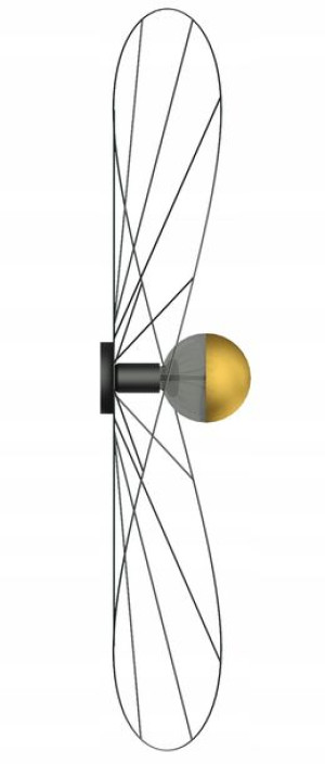 Kinkiet ESKOLA 110 Czarna Lampa na Ścianę Loft LED