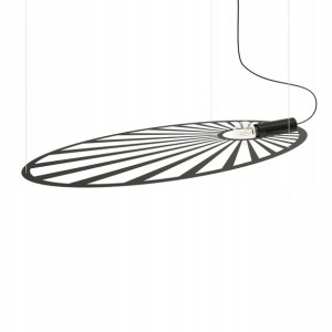 Lampa Wisząca LEHDET Zwis Sufitowy Czarny E27 LED