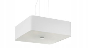 Sufitowy Lampa Żyrandol Zwis LOKKO 1 Biały SOLLUX