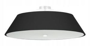 Lampa Sufitowa Plafon VEGA 60 Czarny SOLLUX LED