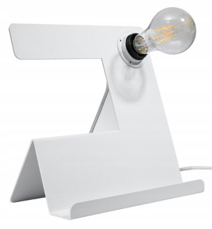 Lampa Biurkowa Na Stół INCLINE Biały SOLLUX LED