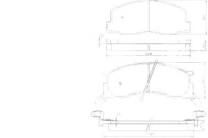 Klocki Hamulcowe Toyota Previa 90-96 Przód A.b.s.