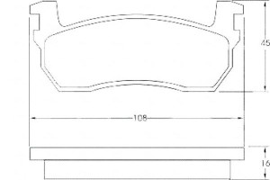 Klocki Hamulcowe Nissan Micra 82-92 A.b.s.
