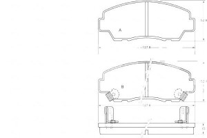 Klocki Hamulcowe Mazda B2000-b2200 85-96 A.b.s.