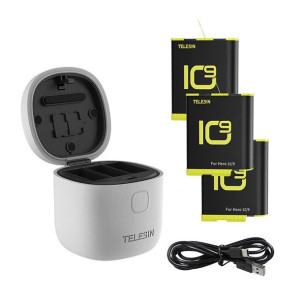 Ładowarka Trójkanałowa Telesin Allin Box 3 Akumulatory Gopro Hero 10/9