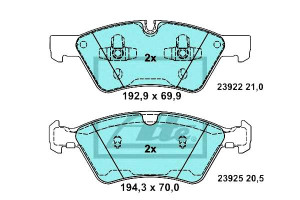 Klocki Hamulcowe Ceramiczne Mercedes E T-model (s2