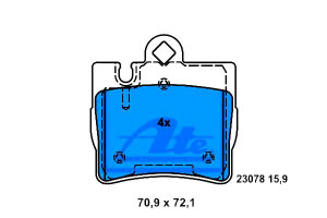 Klocki Hamulcowe Mercedes S (c215) S (w220) 2.8-5.