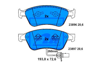 Klocki Hamulcowe Vw Przód Phaeton 3,0-6,0 4motion