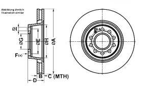 Tarcze Hamulcowe 2szt. Audi A4 4.2 03.03-03.09 Ate