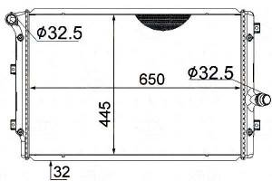 Chłodnica Silnika Behr Hella 1k0121251ab 1k0121251