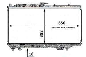 Chłodnica Silnika Behr Hella B61s15200a B61s15200b