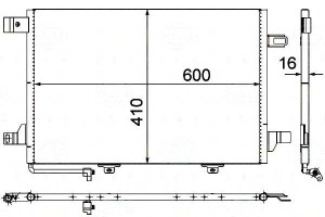 Skraplacz Klimatyzacji Mercedes W169 04- Behr Hell