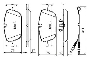 Klocki Hamulcowe Citroem Przód C5 C6 2,2-3,0 Hdi 0