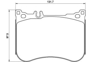 Klocki Hamulcowe Mercedes W222 S-klasa 13- Przód B