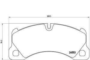 Klocki Hamulcowe Porsche Panamera 09- Przód Brembo