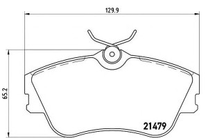 Klocki Hamulcowe Vw T4 90- Brembo