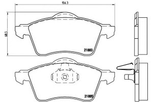 Klocki Hamulcowe Vw T4 95- Brembo