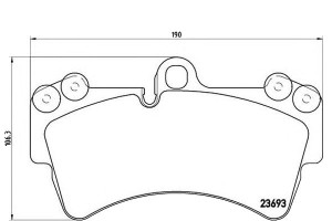 Klocki Hamulcowe Vw Touareg 03- Brembo