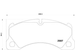 Klocki Hamulcowe Vw Touareg 10- Przód Brembo