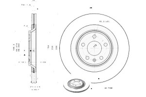 Tarcze Hamulcowe 2szt. Audi A4 A5 Q5 2.0-4.2 06.07
