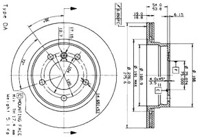 Tarcze Hamulcowe 2szt. Bmw 3 (e36) 3 (e46) 1.6-2.8