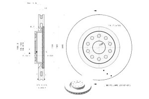 Tarcze Hamulcowe 2szt. Lancia Thesis 2.0-3.2 07.02