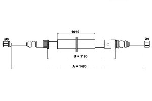 Linka Hamulca Ręcznego Renault Clio I 1.2-2.0 05.9
