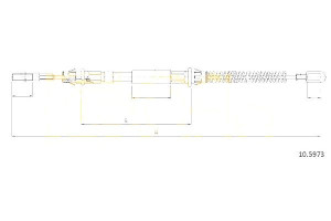 Linka Hamulca Ręcznego Opel Cofle