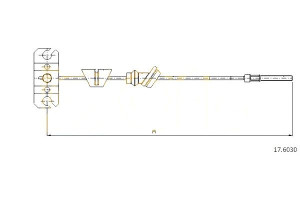 Linka Hamulca Ręcznego Kia Sportage 94-03 Przód Co