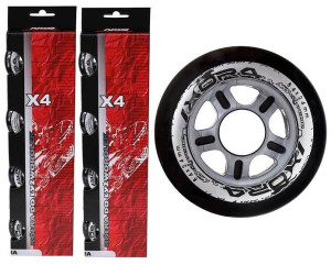 NILS Zestaw 8x Kółka Kauczukowe 84 mm Do Rolek