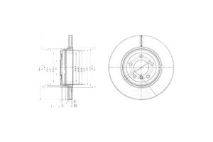 Tarcze Hamulcowe 2szt. Bmw 7 (e65 E66 E67) 3.0d-6.