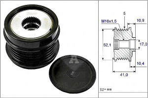 Koło Pasowe Alternatora Mercedes W176 12- Ina