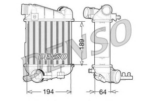Intercooler (lewa) Audi A4 3.0d -06.08 Denso