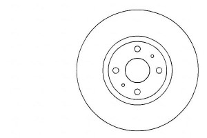 Tarcze Hamulcowe 2szt Fiat Multipla 99-08 A.b.s.