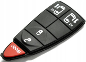 Chrysler Jeep Dodge Kluczyk Gumka Przyciski Do Obudowy Z Klapką Z Tyłu