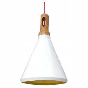 Industrialna Lampa Biała Stożkowy Kształt