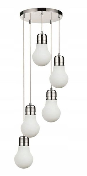 Lampa Wisząca = Szklane Klosze W Kształcie Żarówek