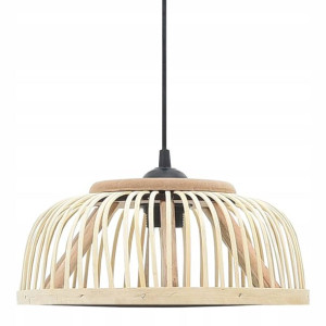 Wyprzedaż = Lampa Wisząca Okrągła Drewniana Kuchni